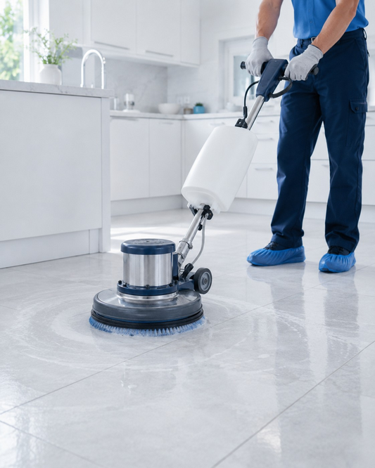 Professional tile and grout steam cleaning service in North Jersey by VARDA